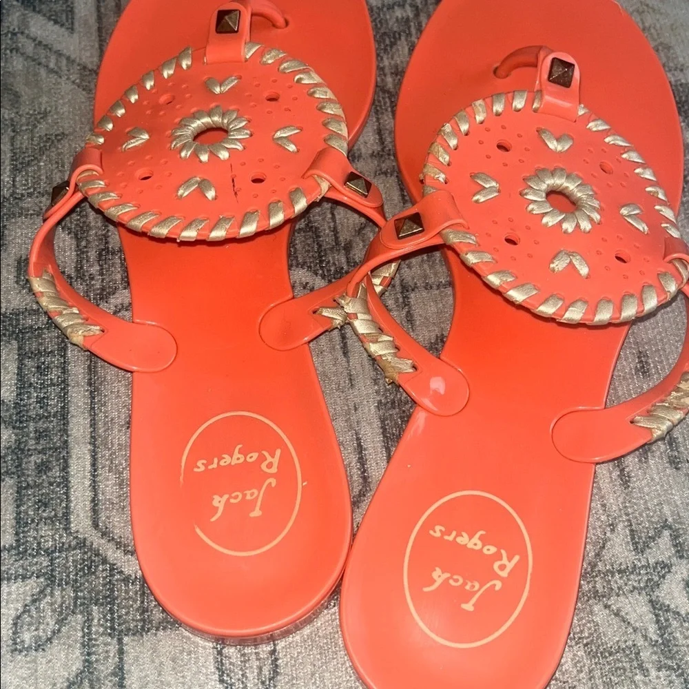 Jack Rogers Women's Orange Sandals size 9 - Picture 4 of 6